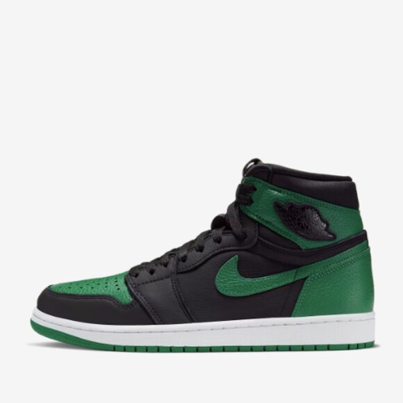 Air Jordan I Black/Pine Green 7 YOUTH - Picture 3 of 5